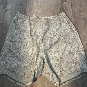 Men's Athletic Shorts - Black and Off White